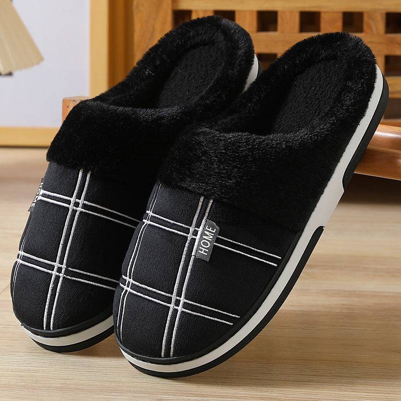 Winter Warm Slugged Bottom Plush Slippers - ALL-IN-ONE GENSTORE & SERVICES