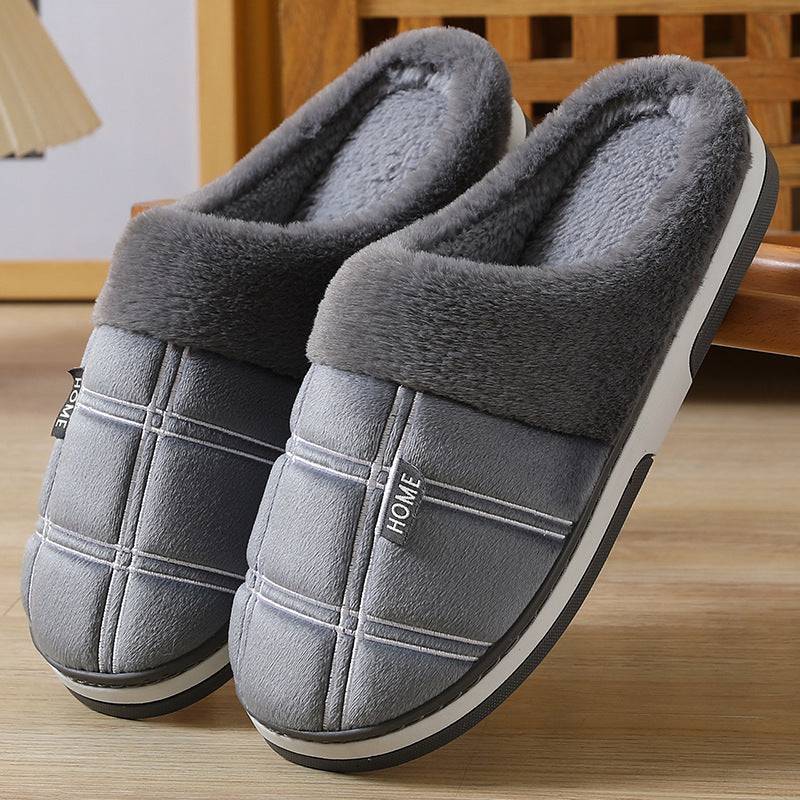 Winter Warm Slugged Bottom Plush Slippers - ALL-IN-ONE GENSTORE & SERVICES