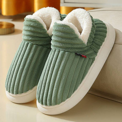Men Winter New Women Cotton Slippers Outdoor Fashion Couple Slippers Warm Indoor Bedroom Cotton Plush Shoes Fleece Fluffy - ALL-IN-ONE GENSTORE & SERVICES