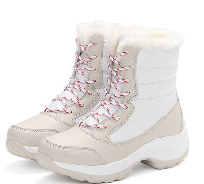 Snow Boots Female High To Help Waterproof Ladies Cotton Shoes Boots Plus Velvet Shoes - ALL-IN-ONE GENSTORE & SERVICES