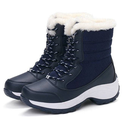 Snow Boots Female High To Help Waterproof Ladies Cotton Shoes Boots Plus Velvet Shoes - ALL-IN-ONE GENSTORE & SERVICES