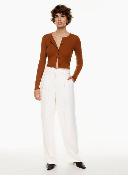 High Waist Straight Trousers With Pockets Wide Leg Casual Pants For Women - ALL-IN-ONE GENSTORE & SERVICES