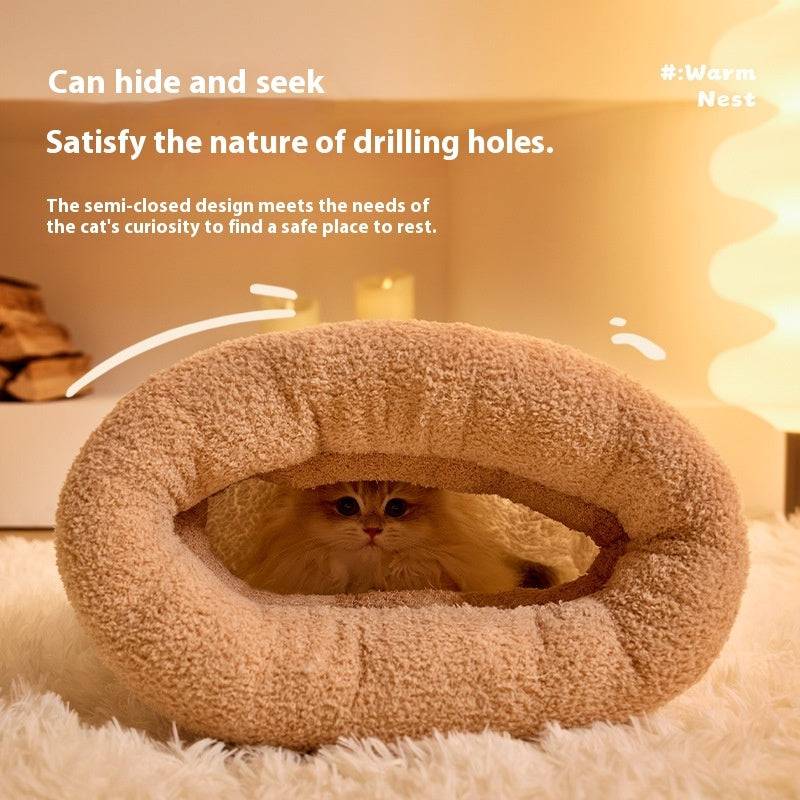 Nouveau sac de couchage chaud pour chat, chaud et confortable