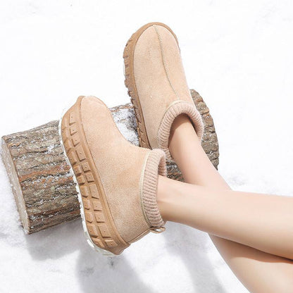 Winter Snow Boots With Anti-slip Tire-sole Design Fashion Outdoor Warm Suede Ankle Boot For Women Shoes - ALL-IN-ONE GENSTORE & SERVICES