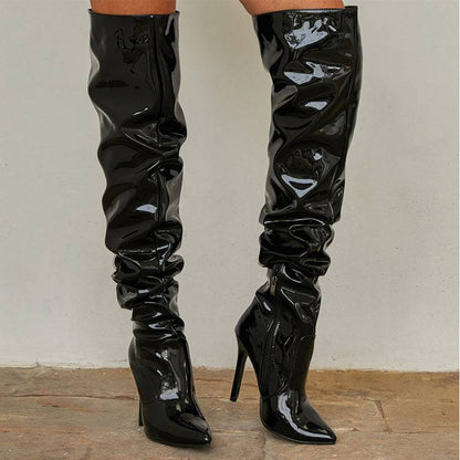Knee High Long Boots Women Fashion Super High Heel Party Shoes - ALL-IN-ONE GENSTORE & SERVICES