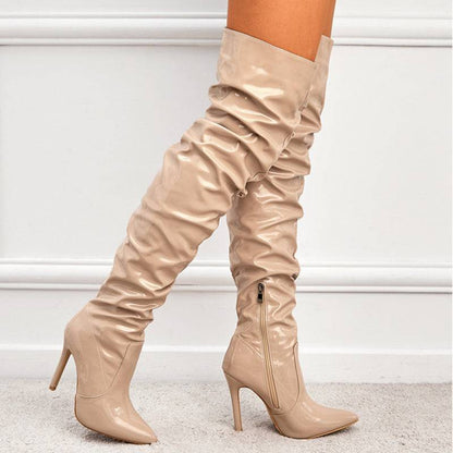 Knee High Long Boots Women Fashion Super High Heel Party Shoes - ALL-IN-ONE GENSTORE & SERVICES