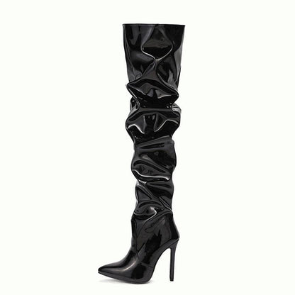 Knee High Long Boots Women Fashion Super High Heel Party Shoes - ALL-IN-ONE GENSTORE & SERVICES