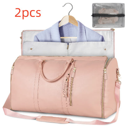 Large Capacity Travel Duffle Bag Women's Handbag Folding Suit Bag Waterproof Clothes Totes - ALL-IN-ONE GENSTORE & SERVICES