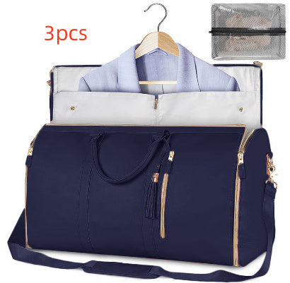 Large Capacity Travel Duffle Bag Women's Handbag Folding Suit Bag Waterproof Clothes Totes - ALL-IN-ONE GENSTORE & SERVICES