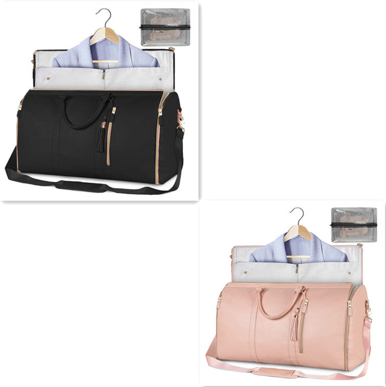 Large Capacity Travel Duffle Bag Women's Handbag Folding Suit Bag Waterproof Clothes Totes - ALL-IN-ONE GENSTORE & SERVICES