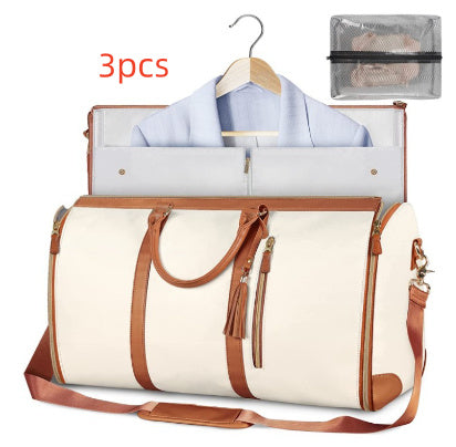 Large Capacity Travel Duffle Bag Women's Handbag Folding Suit Bag Waterproof Clothes Totes - ALL-IN-ONE GENSTORE & SERVICES