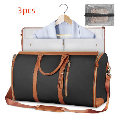 Large Capacity Travel Duffle Bag Women's Handbag Folding Suit Bag Waterproof Clothes Totes - ALL-IN-ONE GENSTORE & SERVICES