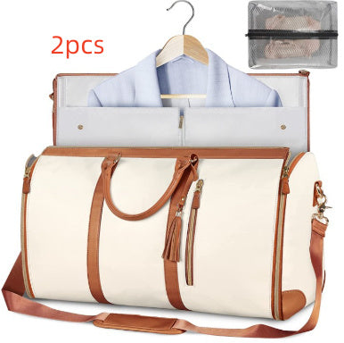 Large Capacity Travel Duffle Bag Women's Handbag Folding Suit Bag Waterproof Clothes Totes - ALL-IN-ONE GENSTORE & SERVICES