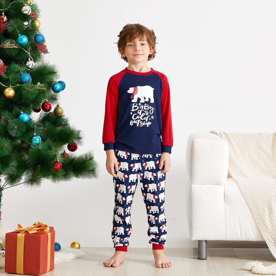 New Christmas Elements Printed Parent-Child Wear Set  Family Wear Home Wear Set - ALL-IN-ONE GENSTORE & SERVICES