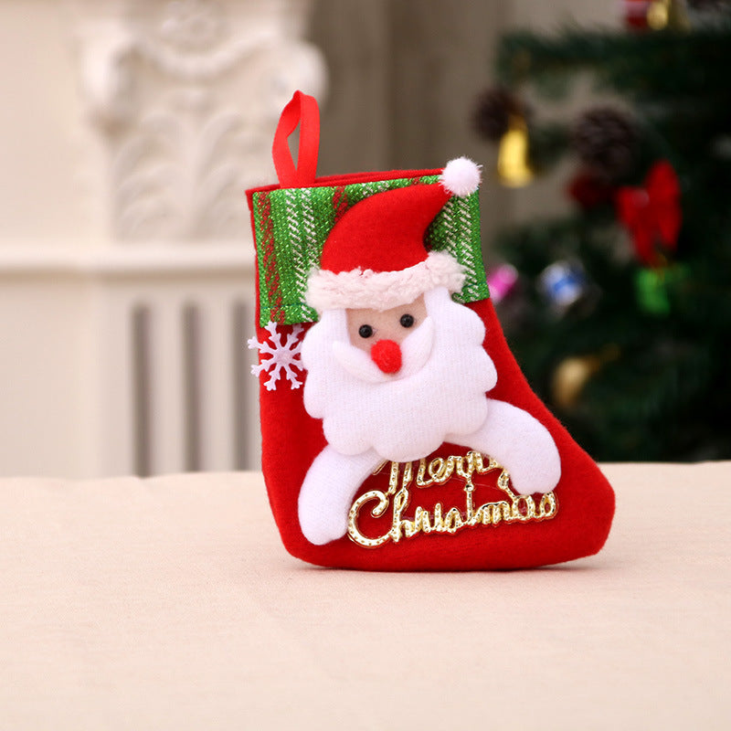 Christmas Decorations Santa Claus Socks Christmas Tree Pendant Christmas Socks Gift Bag Christmas Bag - ALL-IN-ONE GENSTORE & SERVICES