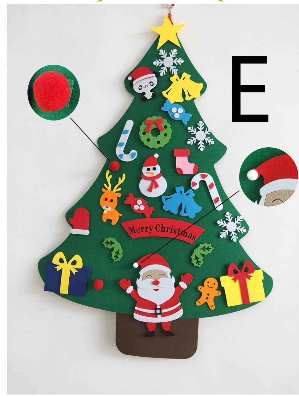 DIY Felt Christmas Tree With Three-dimensional Christmas Tree - ALL-IN-ONE GENSTORE & SERVICES