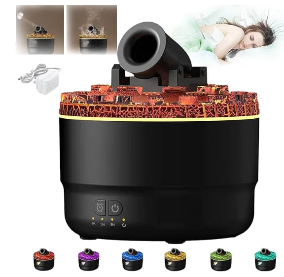 Battery Aroma Diffuser Convenient Home Bedroom Colorful Flame Ambience Light Large Spray Humidifier - ALL-IN-ONE GENSTORE & SERVICES