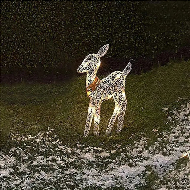 3-Piece Christmas LED Wrought Iron Deer Set - ALL-IN-ONE GENSTORE & SERVICES